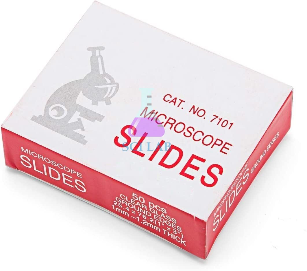 Laboratory Microscope Glass Slides (Pack 50)